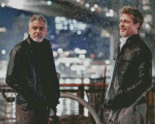 Brad Pitt And George Clooney Diamond Painting