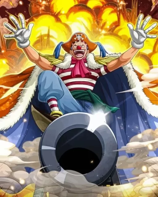 Buggy The Clown One Piece Anime Diamond Paintings