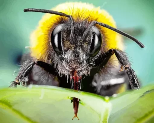 Bumblebee Close Up Diamond Painting