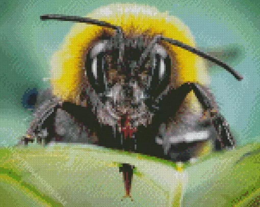 Bumblebee Close Up Diamond Painting