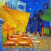 Cafe Terrace At Night diamond Art