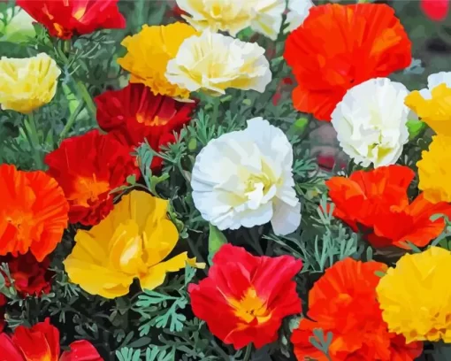 California Poppies Diamond Painting