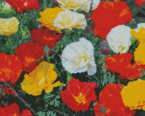 California Poppies Diamond Painting