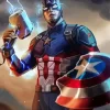 Captain America Diamond With Numbers