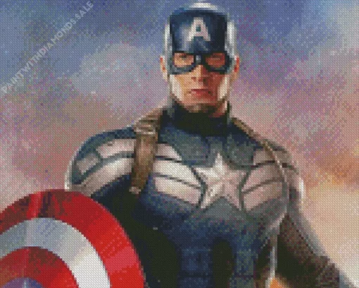 Captain America Character Diamond Painting