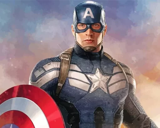 Captain America Character Diamond Painting