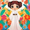 Cartoon Princess Leia diamond dotz