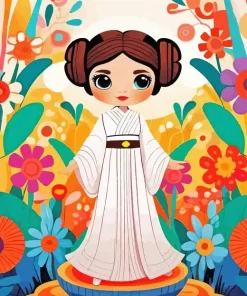 Cartoon Princess Leia diamond dotz