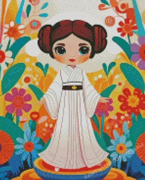 Cartoon Princess Leia diamond paints