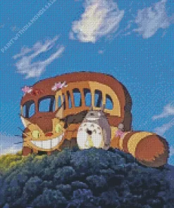 Catbus My Neighbor Totoro Diamond Dotz