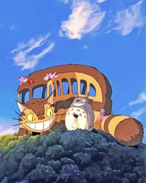 Catbus My Neighbor Totoro Diamond Paints