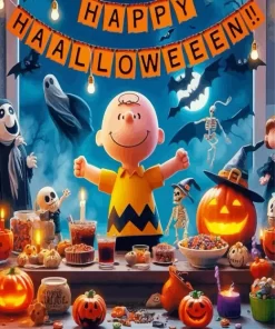 Charlie Brown Halloween Diamond Paintings