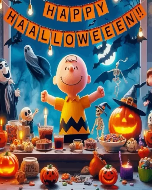 Charlie Brown Halloween Diamond Paintings