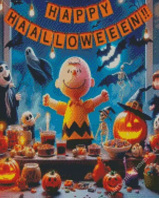 Charlie Brown Halloween Diamond Paintings