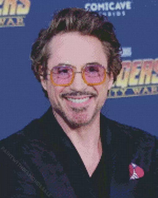 Charming Robert Downey JR Diamond Painting