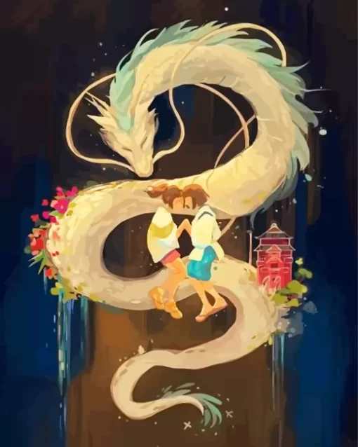 Chihiro And Haku Spirited Away Diamond Paints