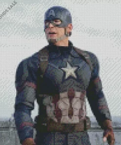 Chris Evans Captain America Character Diamond Painting