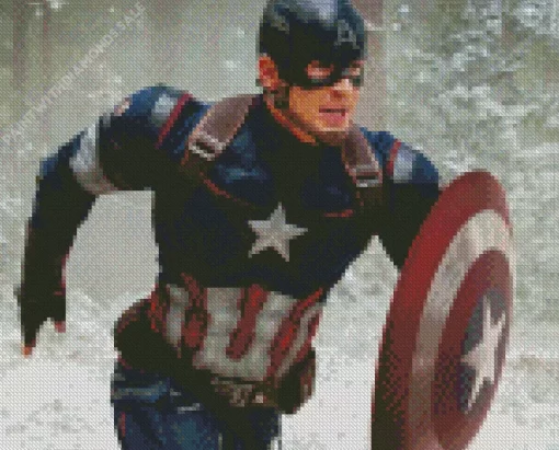 Chris Evans In The Avengers Diamond Painting