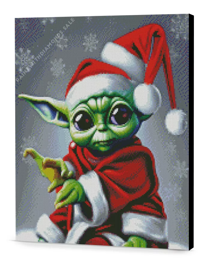 Baby Yoda Christmas Christmas Diamond Painting