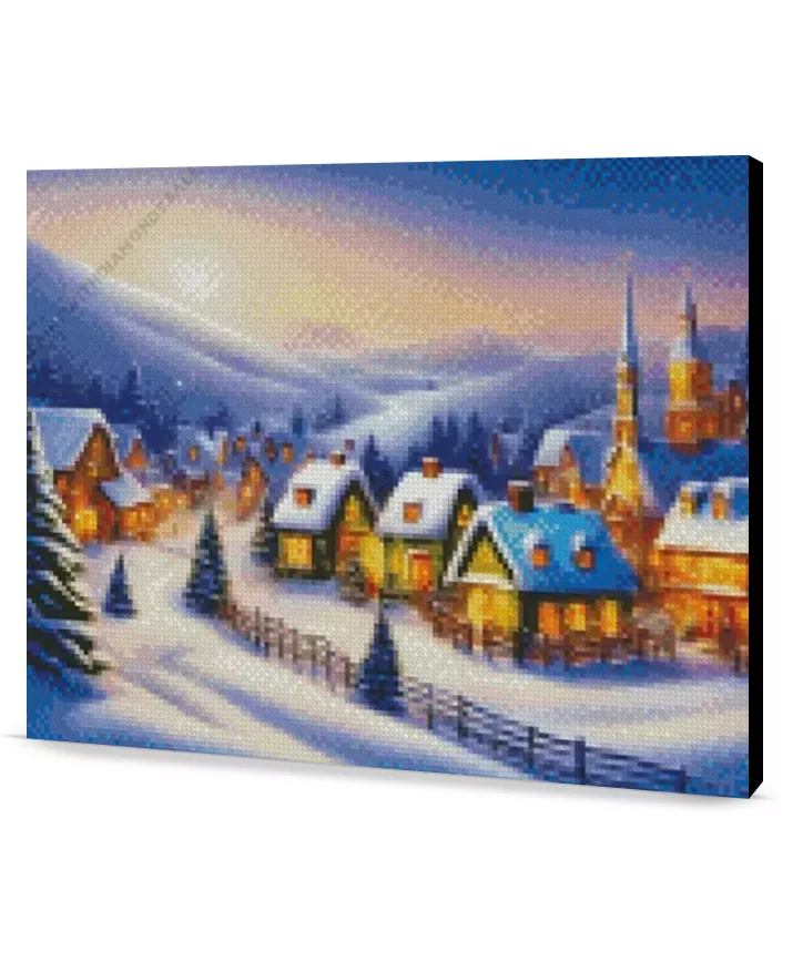 Christmas Village Christmas Diamond Painting