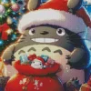 Christmas Totoro Diamond Dotz