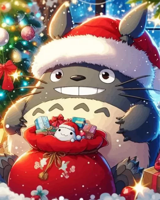 Christmas Totoro Diamond Paints