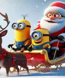 Christmas Minions Diamond Paintings