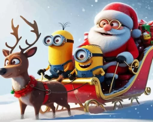 Christmas Minions Diamond Paintings