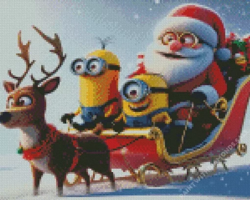 Christmas Minions Diamond Paintings