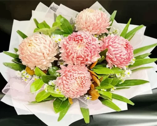 Chrysanthemum Bouquet Diamond Painting