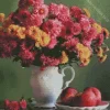 Chrysanthemum Flowers In Vase Diamond Painting