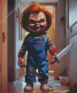 Chucky Doll Diamond Dotz