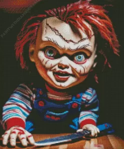 Chucky Doll Movie Diamond Dotz