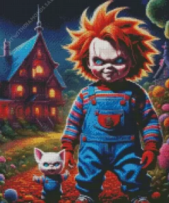 Chucky Horror Film Diamond Dotz