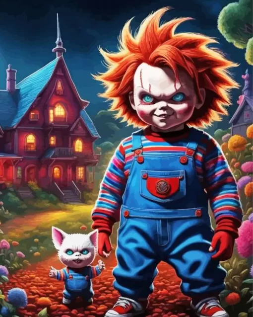 Chucky Horror Film Diamond Paintings