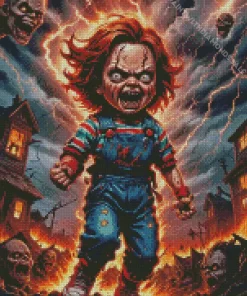 Chucky Horror Movie Diamond Dotz