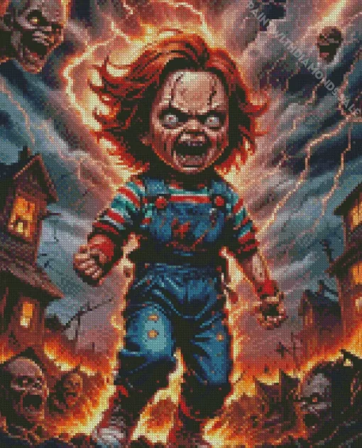 Chucky Horror Movie Diamond Dotz