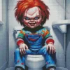 Chucky In Toilet Diamond Dotz