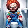 Chucky In Toilet Diamond Paintings