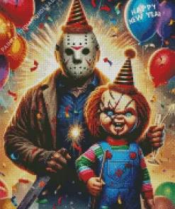 Chucky With Jason Voorhees Diamond Dotz