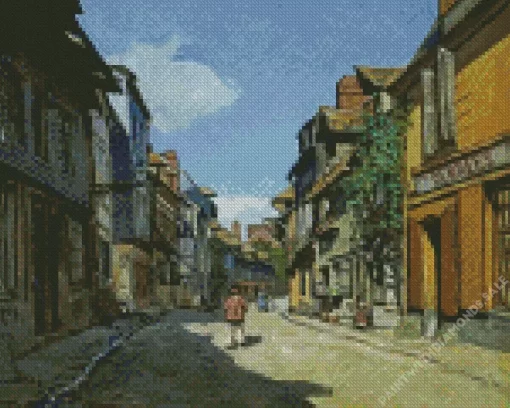 La Rue de la Bavolle a Honfleur Diamond Paintings