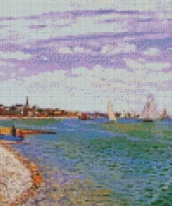 The Regattas at Sainte Adresse Diamond Paintings