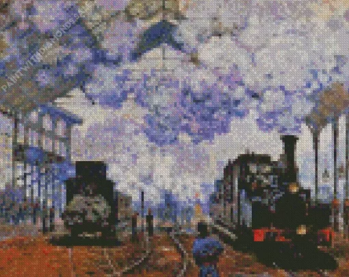 Arrival at Saint Lazare Station Diamond Paintings