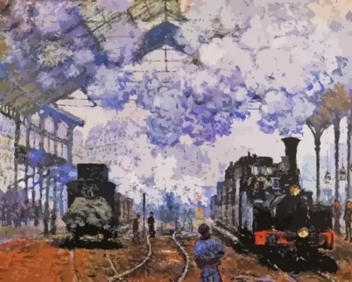 Arrival at Saint Lazare Station Diamond Paintings