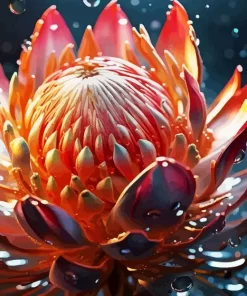 Close Up Protea Diamond Painting