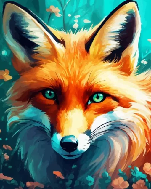 Close Up Fox Diamond Painting