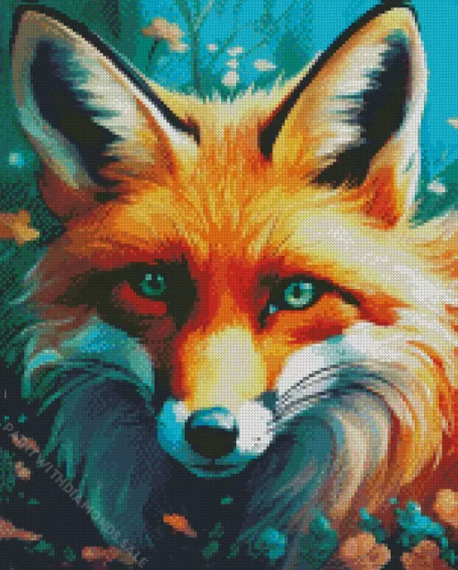 Close Up Fox Diamond Painting