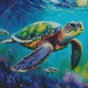 Colorful Sea Turtles Diamond Painting