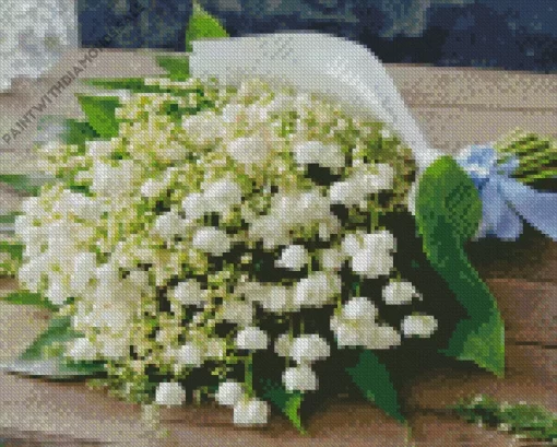 Convallaria Majalis Bouquet Diamond Painting