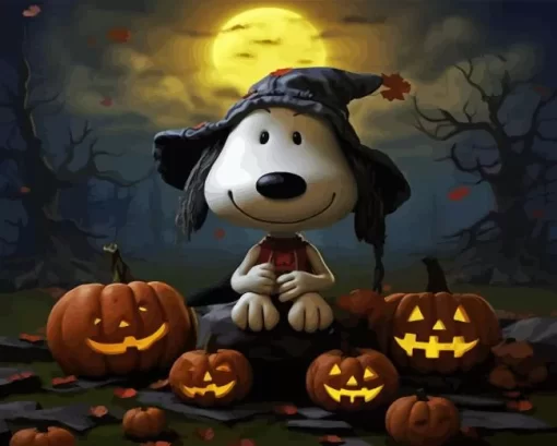 Cute Snoopy Halloween Diamond Paintings